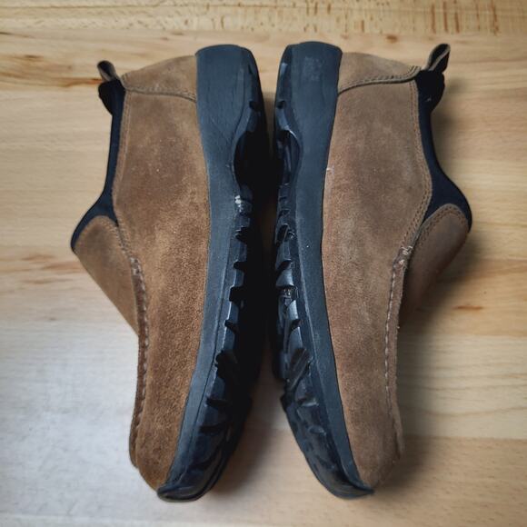 Lands' End Brown Suede All Weather Slip-On Moccasin Women's Size 8.5 - Picture 8 of 12